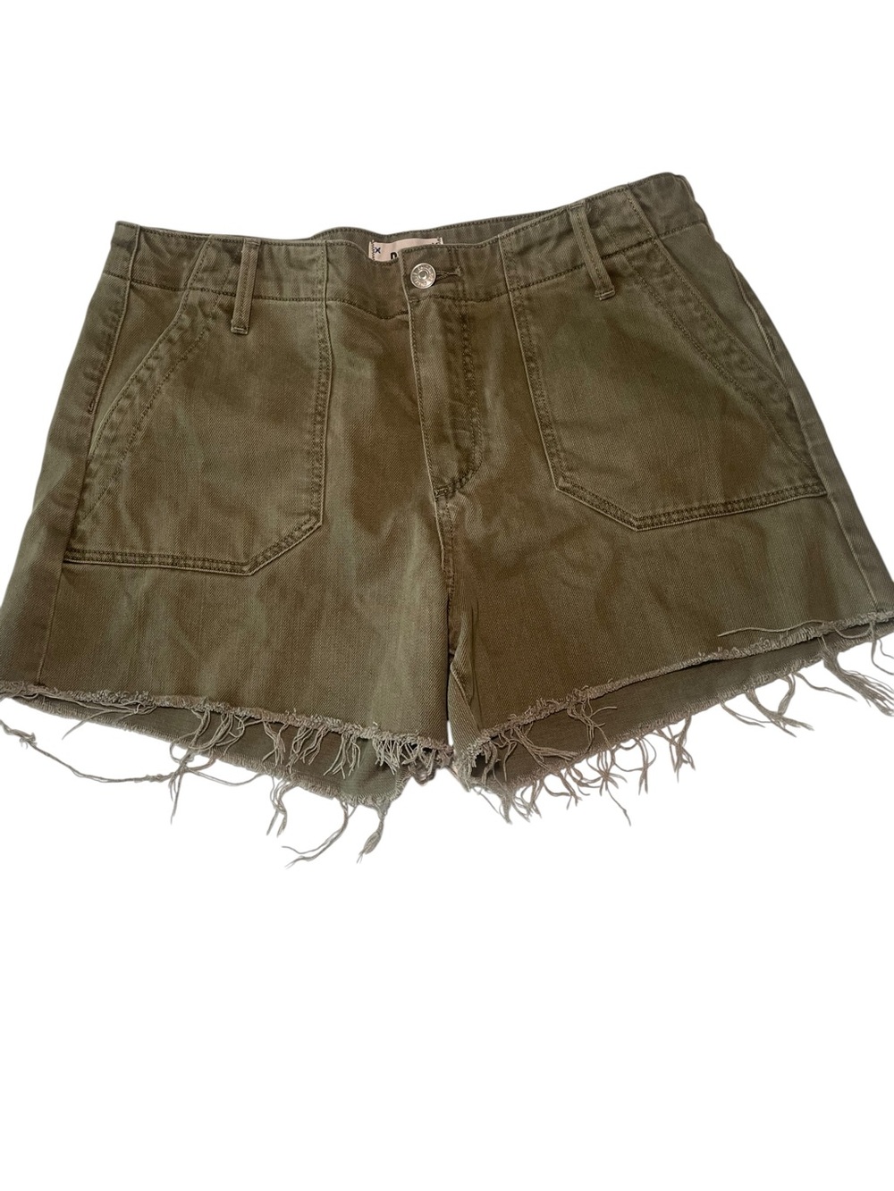 PAIGE Mayslie Utility Shorts – Size 29 – Vintage Ivy Green – Like New - Picture 2 of 8